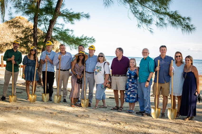 The entire ECI Development team at the new Marriott Belize groundbreaking ceremony